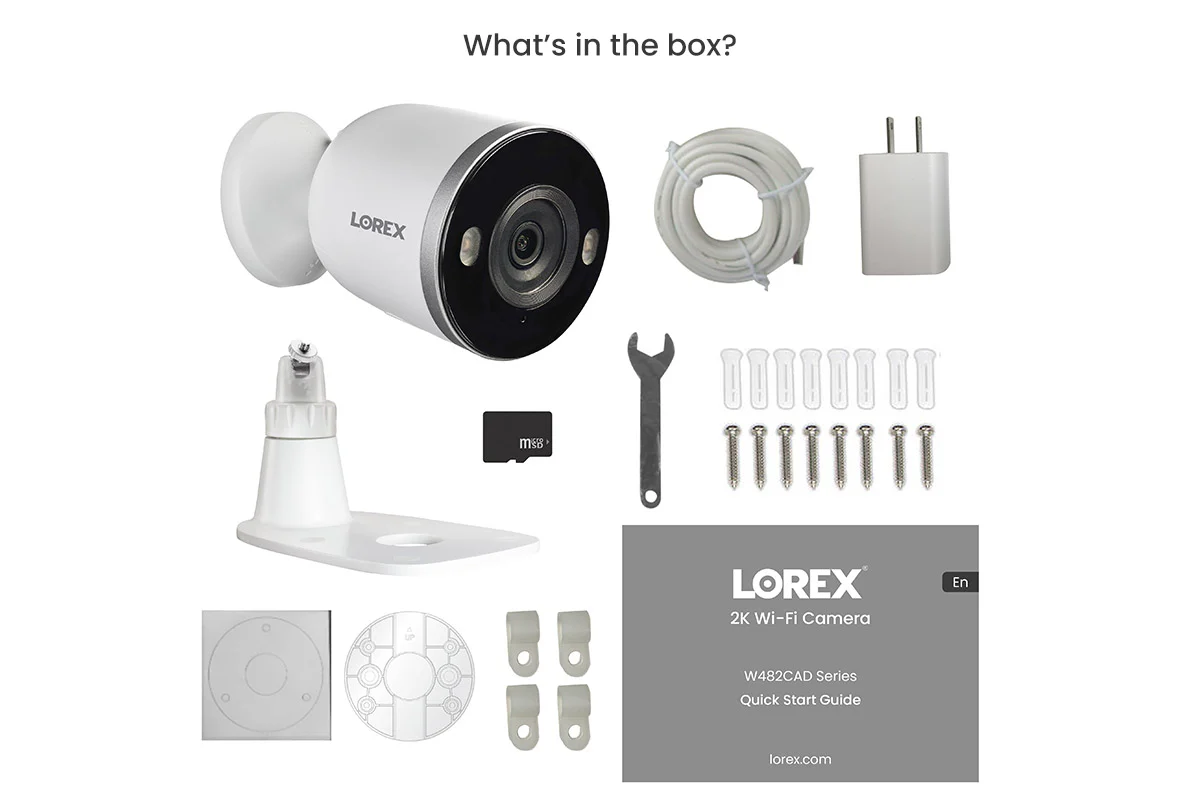 Lorex 2K Spotlight Indoor/Outdoor Wi-Fi Security Camera (32GB) - Image 4