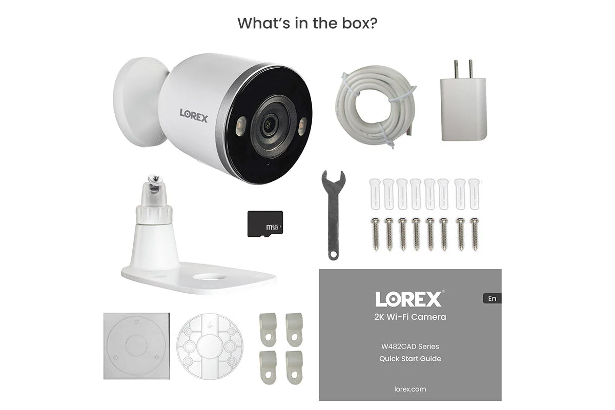 Lorex 2K Spotlight Indoor/Outdoor Wi-Fi Security Camera (32GB) - Image 6