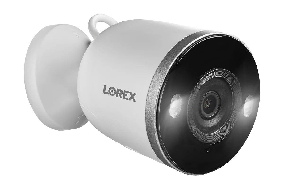 Caméra de sécurité Wi-Fi 2K pour intérieur et extérieur avec projecteur Lorex